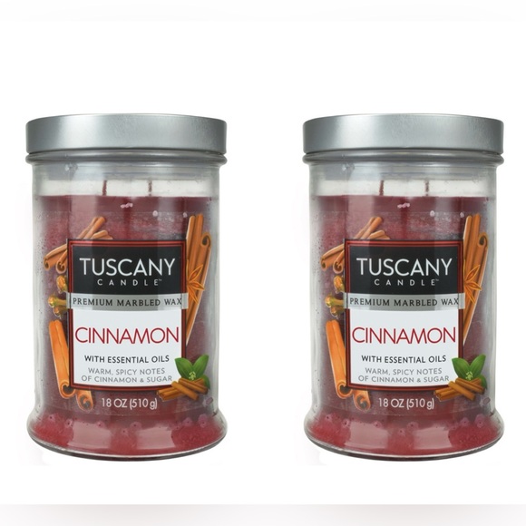 Tuscany Candle Cinnamon Premium Marble Wax Collection, 18 oz Set of 2 - Picture 1 of 2
